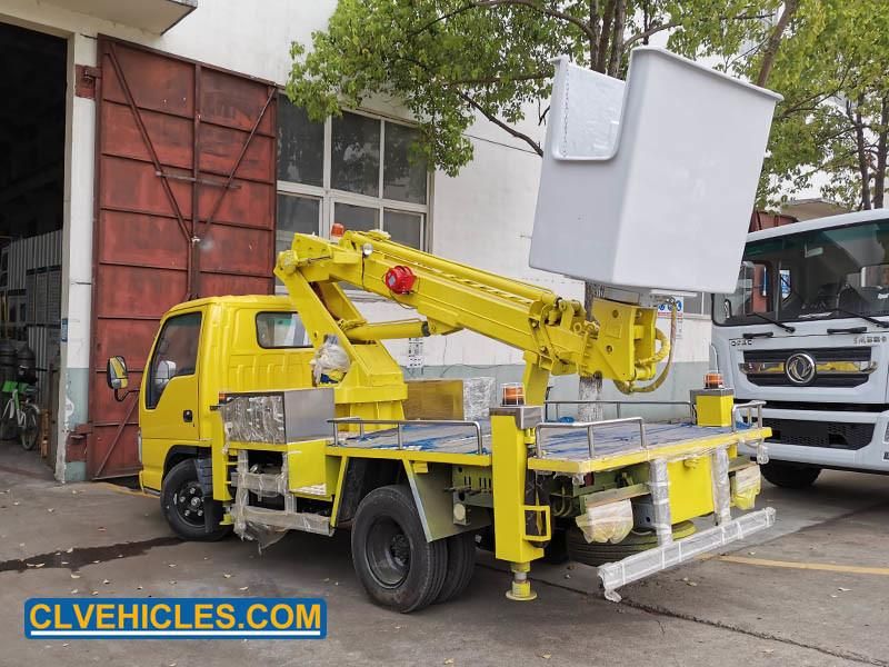 Isuzu 100p 8m Insulated Hydraulic Aerial Cage Bucket Truck