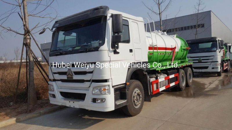 Exported to Vietnam 18000liters/18cbm 6*4 Steel Suction Sewage Truck Fecal Suction Truck