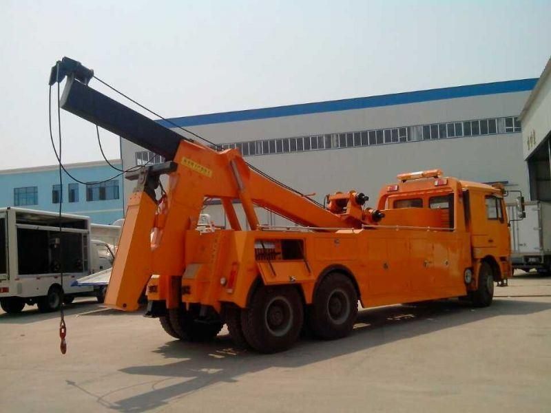 6X4 Heavy Duty Intergrated Tow Crane Wrecker Truck