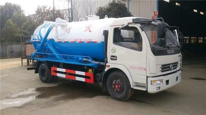 Factory Supply Dongfeng 5cbm Sewage Suction Vacuum Tank Truck