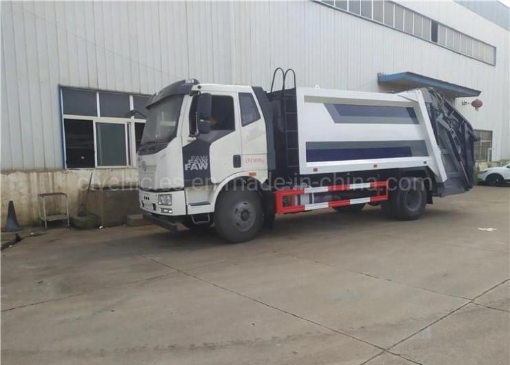 FAW 4X2 190HP 12cbm Refuse Compactor Garbage Waste Compressed Truck