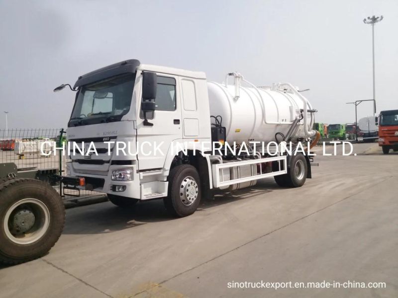 HOWO 5m3 4X2 Vacuum Sewage Truck Sewage Suction Tanker Truck