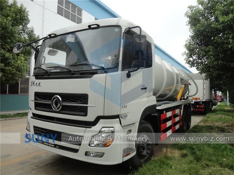 10 Wheel 6X4 15000 Liters 18000L Fecal Vacuum Sewage Suction Truck