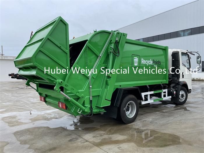 HOWO 6m3 Compactor Garbage Truck for Domestic Waste Collection