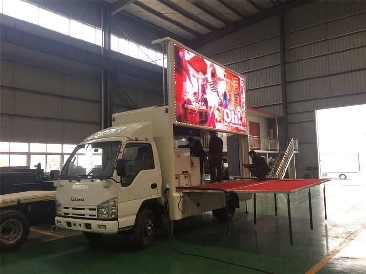 Good Quality 24V Mini Small Mobile Digital Advertising Truck with Lifting Display Screen