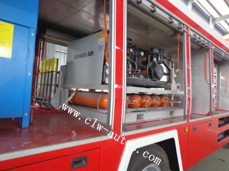 Sinotruk HOWO 4X2 Fire Truck Emergency Rescue Truck Firefighting Truck with Search Light and Crane and Winch