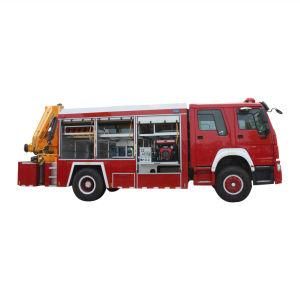 Emergency Rescue Fire Vehicle Truck Mounted 3 Tons 5 Tons Crane