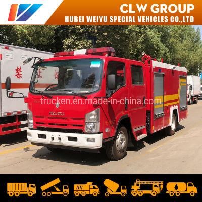 Isuzu Water Cannon Fire Fighting Truck Resue 3ton 4ton Fire Engine for Gas Station and Residential Area Saving