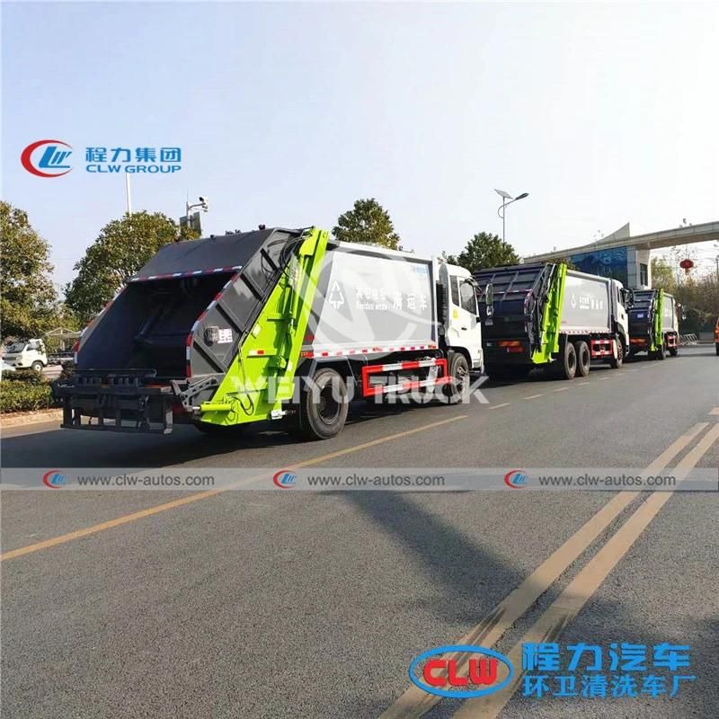 Dongfeng Kinrun 4X2 Kinland 6X4 14cbm 20cbm Garbage Compactor Truck Compressed Garbage Truck for Sanitation Services