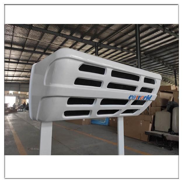 Factory Copper Tube Evaporator 24V Front Mounted 2 Condenser Motors Engine Driven Refrigerated Truck Cooling Unit