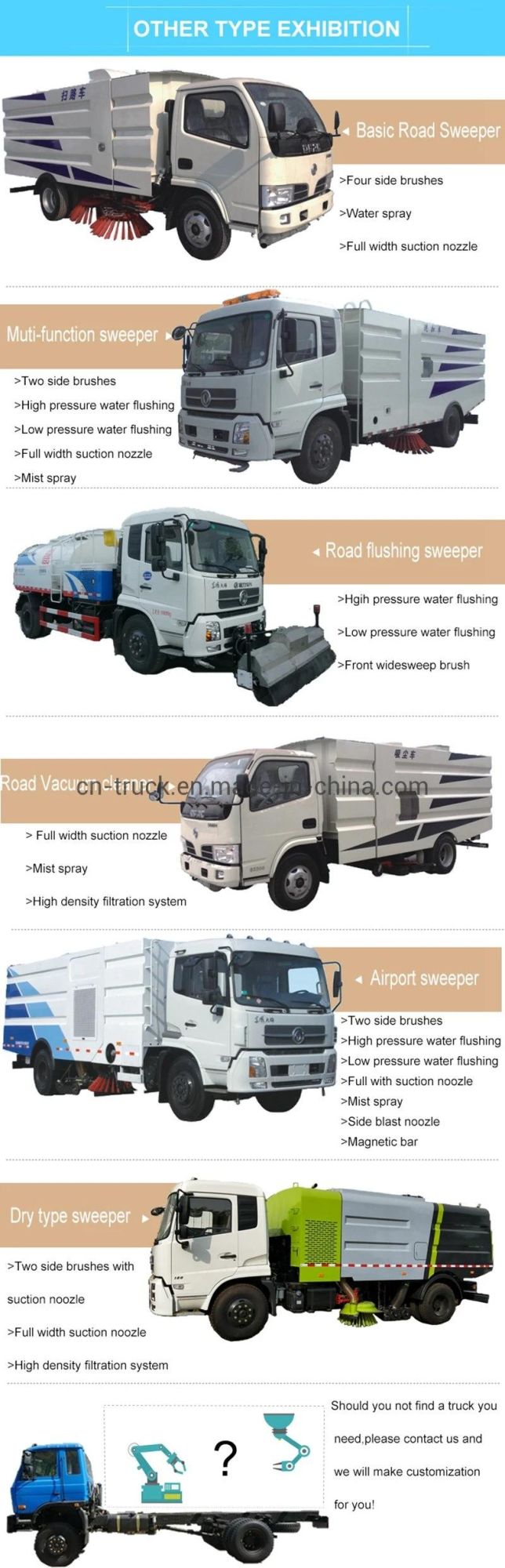 China New Europe V Isuzu 7cbm 8cbm Road Sweeper Truck