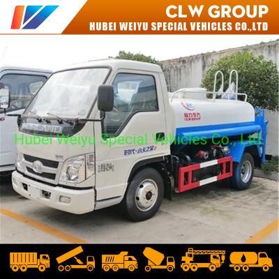 Dongfeng 2000liters 3000liters 2-3tons Water Bowser Truck Water Spraying Truck Water Sprinkler Truck