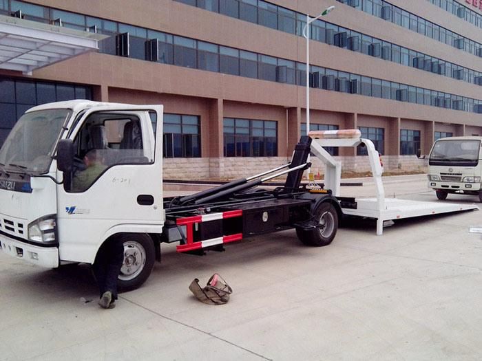 Full Landed Wrecker Tow Recovery Rescue Vehicle Car Lorry Transport Isuzu Flatbed Wrecker Towing Truck 3ton 4ton 5ton