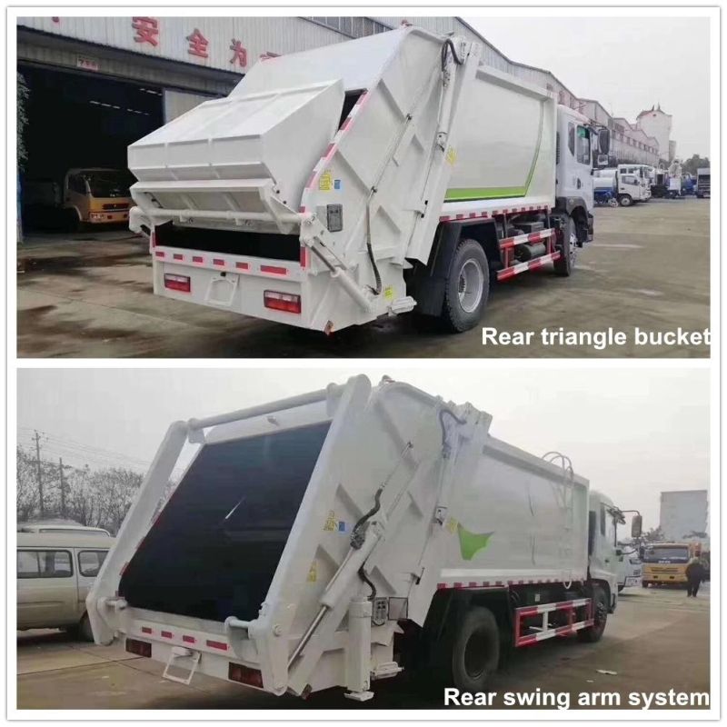 DFAC 6tons 7cbm 8000liters Compression Garbage Truck for Bucket Collection