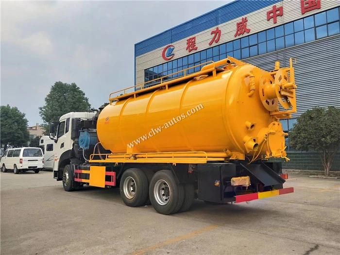 10 Wheels Septic Truck 16cbm Vacuum Sewage Suction Vehicle Sewer Cleaning Trucks with Cheap Price