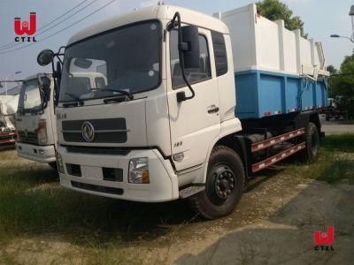 12~14m3 Capacity 4X2 Dong Feng Compressed Garbage Truck with