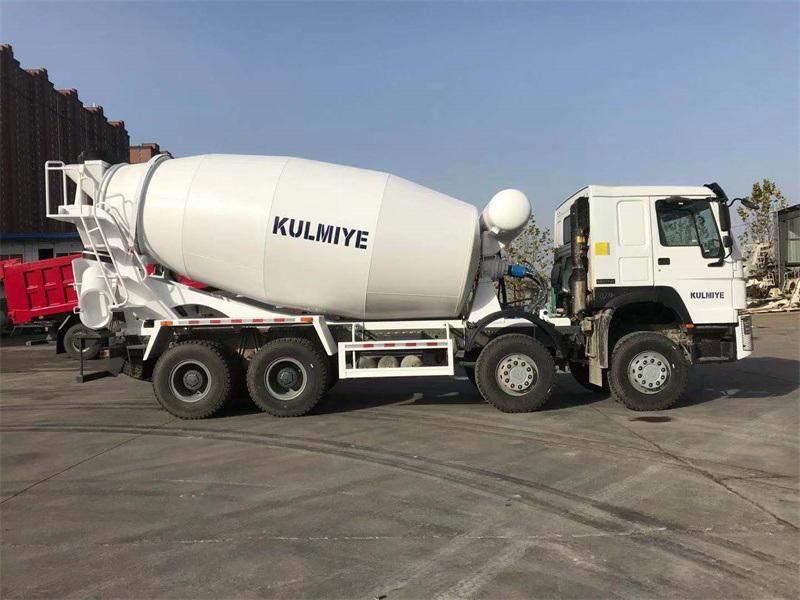 Factory Price HOWO 8X4 Driver Euro2 Concrete Mixer Tank Truck