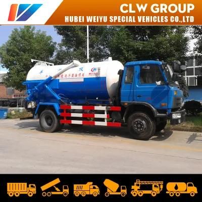 Dongfeng 8000liters 8tons Liquid Waste Septic Suction Cleaning Tanker Truck