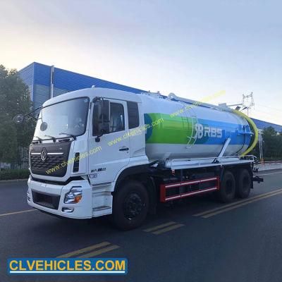 Dongfeng 6X4 10 Wheels 260HP 20000L Septic Tank Truck 20cbm Fecal Suction Truck