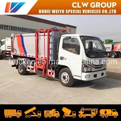 6cbm 7cbm Side Loading and Rear Discharging Side Loader Garbage Truck