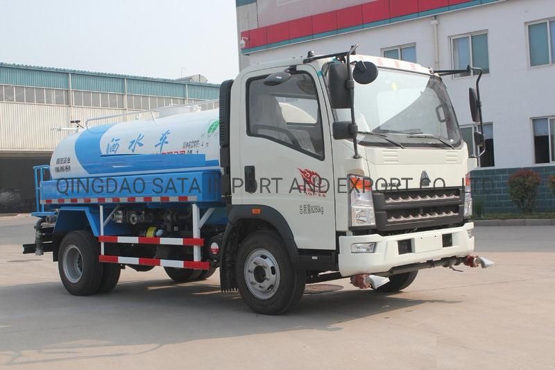 HOWO 4X2 4-10cbm Light Water Tank Truck