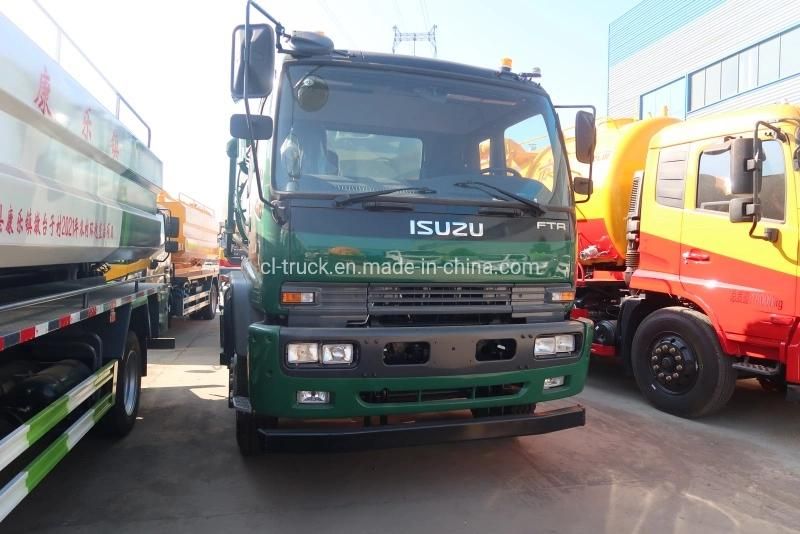 Japan I Suzu Ftr 6 Wheels 10m3 12m3 Vacuum Sewage Suction Truck