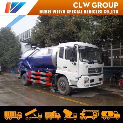 Dongfeng 12m3 Sewer Cleaning Vacuum Tank 4*2 Sewage Suction Truck