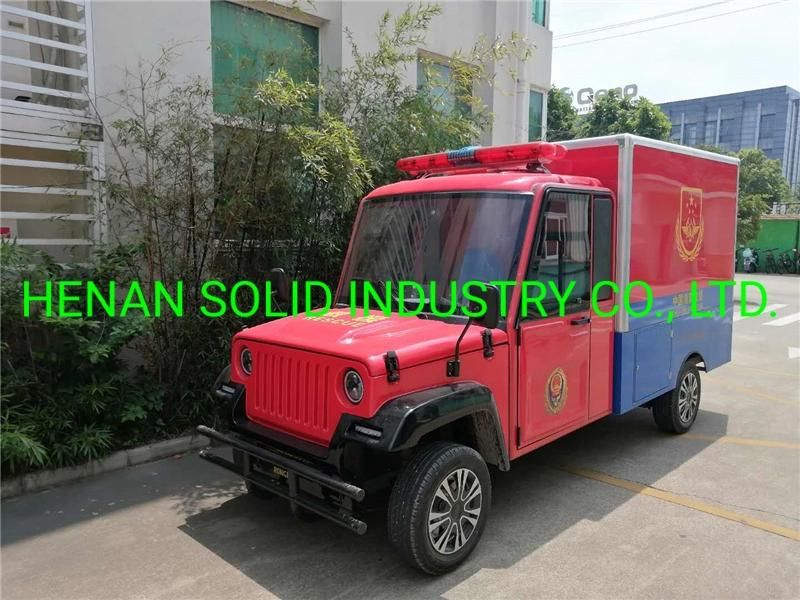 Battery Powered 2 Seats Electric Fire Fighting Truck