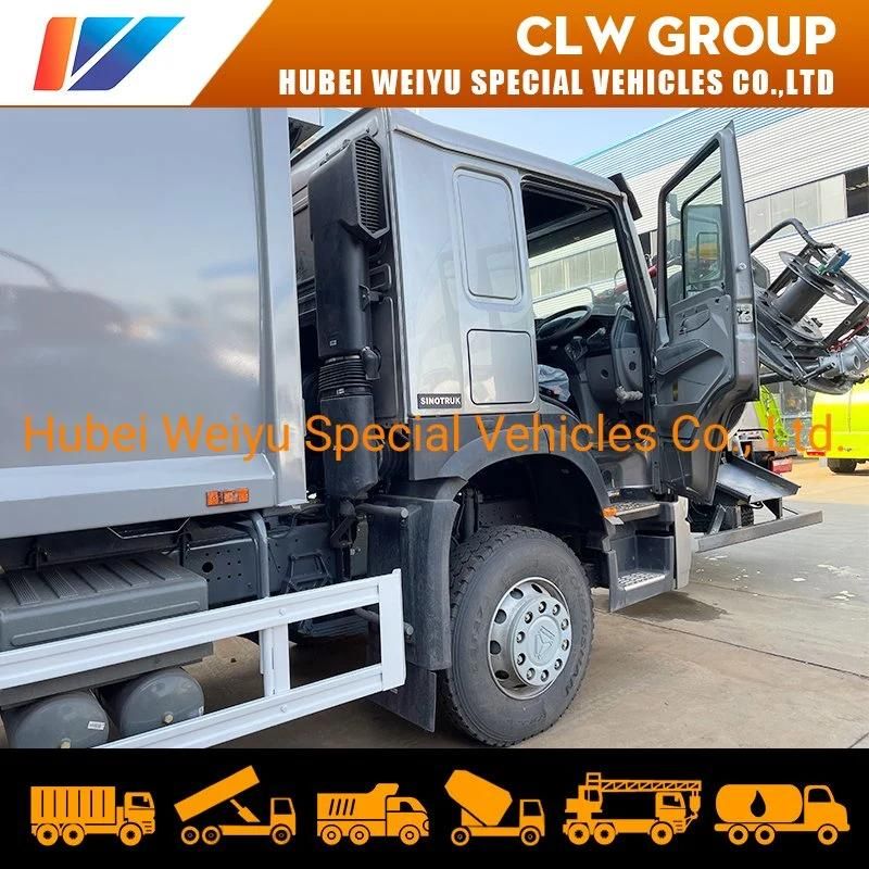 Sinotruk HOWO 371HP 20m3 Compactor Garbage Truck Right Hand Drive Rear Loader Garbage Truck