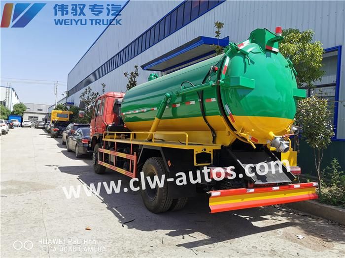 Right Hand Drive 10000L 10000liters 10tons Sewage Sewer Cleaning Suction Vacuum Tanker Truck with Bp Pump for Papua New Guinea