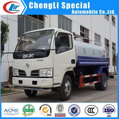 4X2 5ton Dongfeng 5000liters Water Spraying Truck for Drinking Water