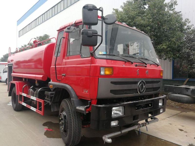 Dongfeng Model Brand New Red 24V 10000liters Water Tank Fire Truck in Malaysia