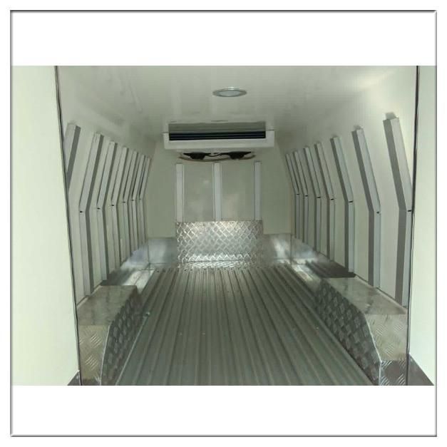 DC12V Frozen Meat Chicken Rooftop Copper Tube Evaporator R404A Engine Driven Split Parallel Flow Condenser Van Cooling Unit