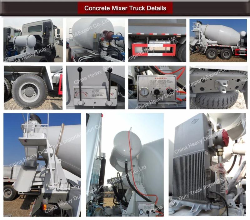 HOWO 8X4 12 Wheels Concrete Cement Mixer off-Road Mine Truck
