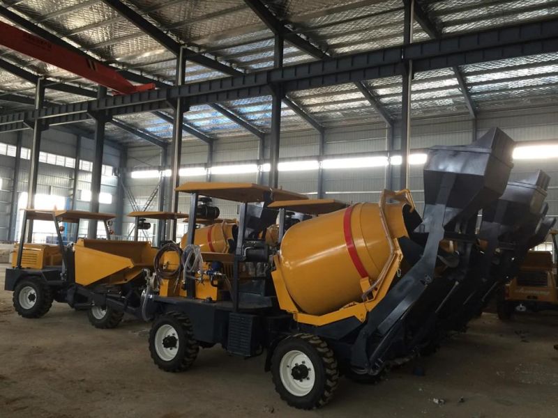 Self Loading Mobile Concrete Mixer Truck