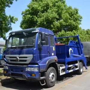 266HP 4X2 Sinotruck Golden Prince 8 Cubic Meters Swing Arm Garbage Truck for Sale