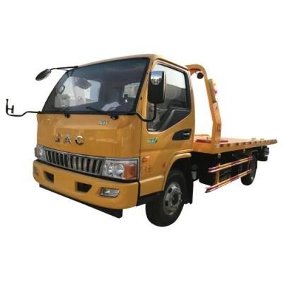 Good Quality JAC 4X2 140HP 120HP 0 Degree Flatbed Wrecker Towing Truck