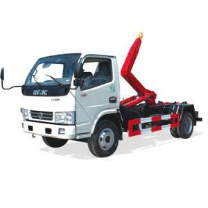 4cbm Dongfeng Hook Arm Type Lifting Euro4 Hydraulic Small Garbage Truck