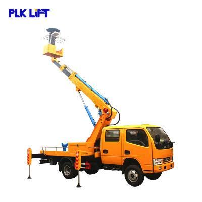 Dongfeng Truck Installed Hydraulic Telescopic Beam Man Lifter for Projects