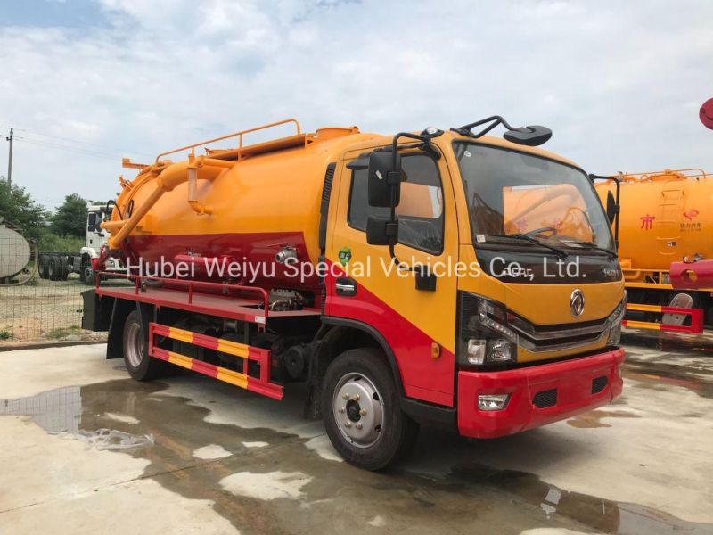 Factory Price Dongfeng Brand 4mm Carbon Steel Tank Vacuum Suction Truck Waste Water Transport Truck