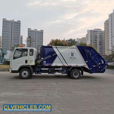 HOWO Waste Compactor Trucck 7000L Sinotruk Waste Truck