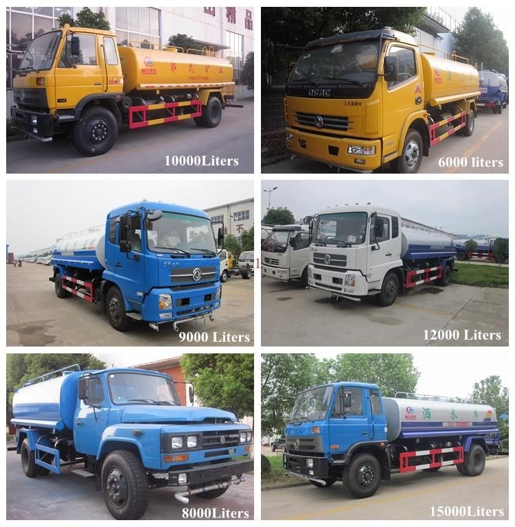 20 Cubic Meters Dongfeng 6*4 20000L Water Tank Truck