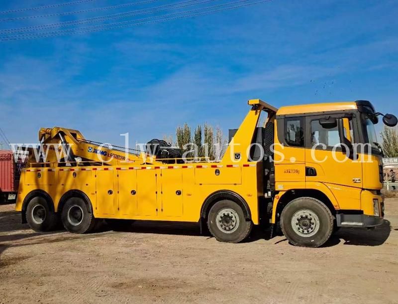 Shacman 8X4 Heavy Duty 30tons 40tons 50tons 60tons Wrecker Towing Truck with Wrecker Equipment Crane Towing Device