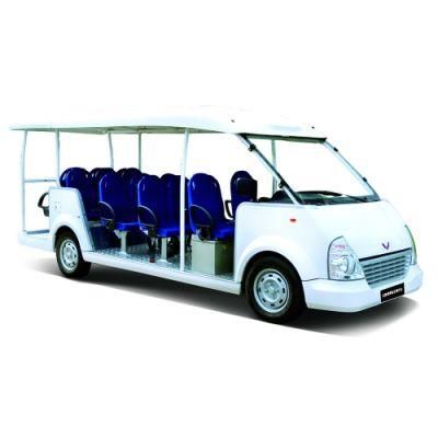 Solar Luxury Electric Vehicle Passenger Van Shuttle Bus Garden Utility Vehicles with 8 11 14 17 23 Seats, CE Approved