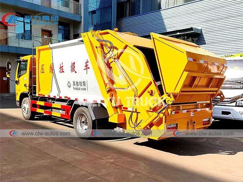Dongfeng Duolicar 7cbm 7000liters 6tons Garbage Compactor Truck Waster Removal for Sanitation Services