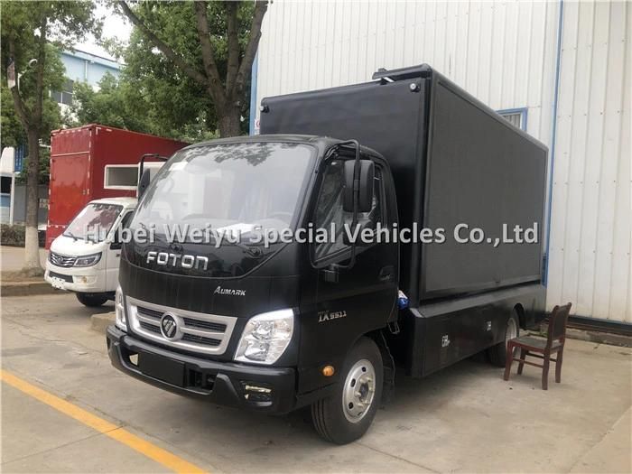 P4 P5 P6 LED Display Foton Advertising Truck Mobile Billboard for Outdoor Road Advertising
