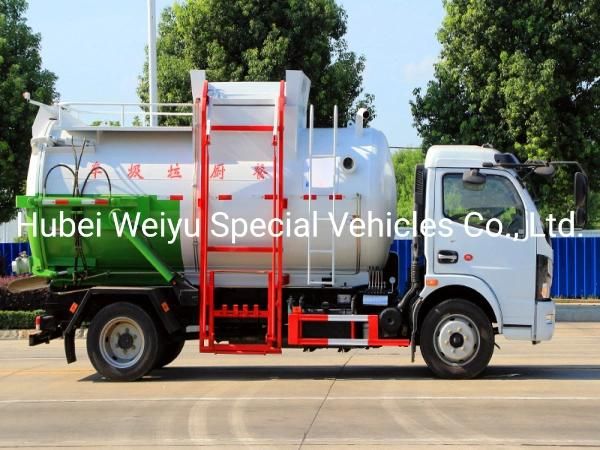 Chengli Dongfeng Brand Kitchen Trash Collection Garbage Truck with Side Bucket Lifting