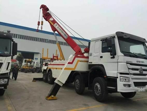 6X4 Heavy Duty Intergrated Tow Crane Wrecker Truck