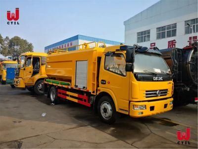 Dongfeng 4*2 Multifunctional Cleaning Sewage Suction Truck Sewer Jet Truck 10 Cubic Meters