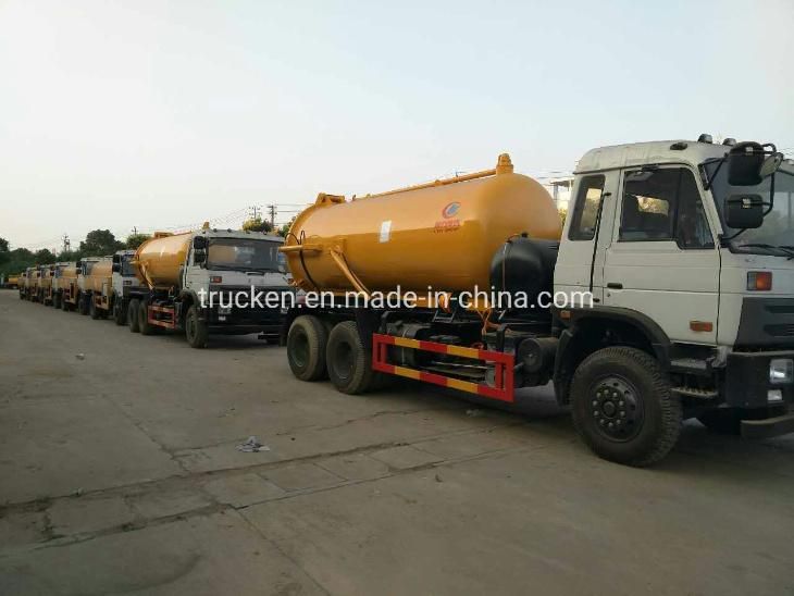 HOWO 18, 000 Liters High Pressure Cleaning Sewage Suction Truck Sanitation Vacuum Sewage Truck